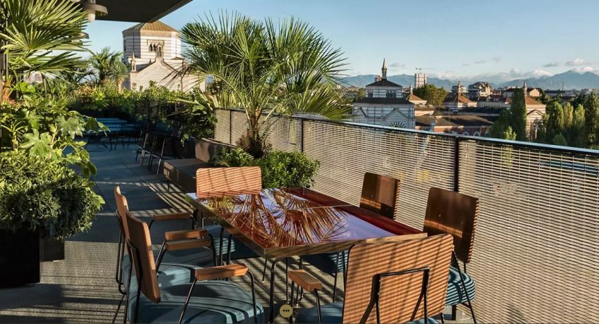 A cena da Ceresio 7 Milano terrazza vista montagne - thestylelovers.com