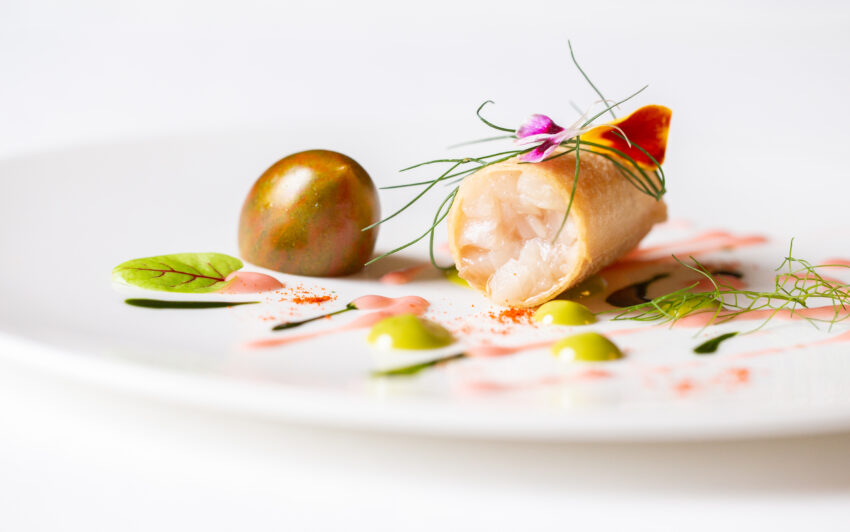 D.One ristorante stellato in Abruzzo_Cannolo di ricciola