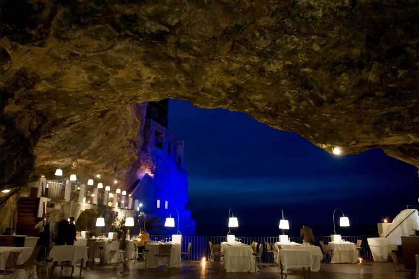 Grotta Palazzese restaurant Polignano a Mare Apulia - thestylelovers.com