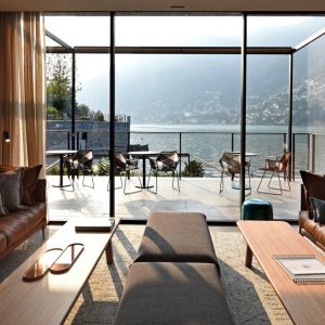 Il Sereno design hotel di lusso sul Lago di Como lobby vista - thestylelovers.com