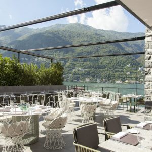 Il Sereno design hotel di lusso sul Lago di Como ristorante esterno - thestylelovers.com
