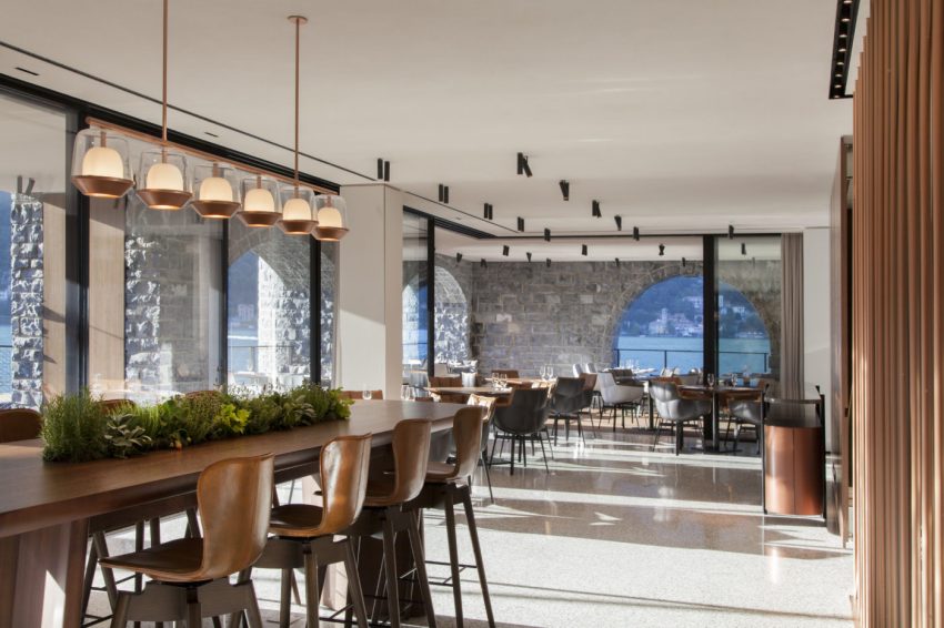 Il Sereno design hotel di lusso sul Lago di Como ristorante interno - thestylelovers.com