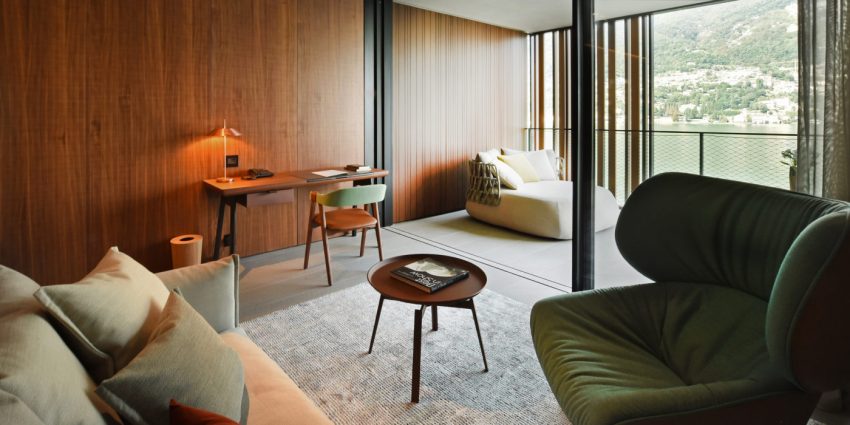 Il Sereno design hotel di lusso sul Lago di Como suite living - thestylelovers.com