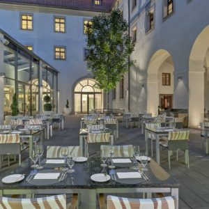 Praga Augustine hotel restaurant terrace - The Style Lovers